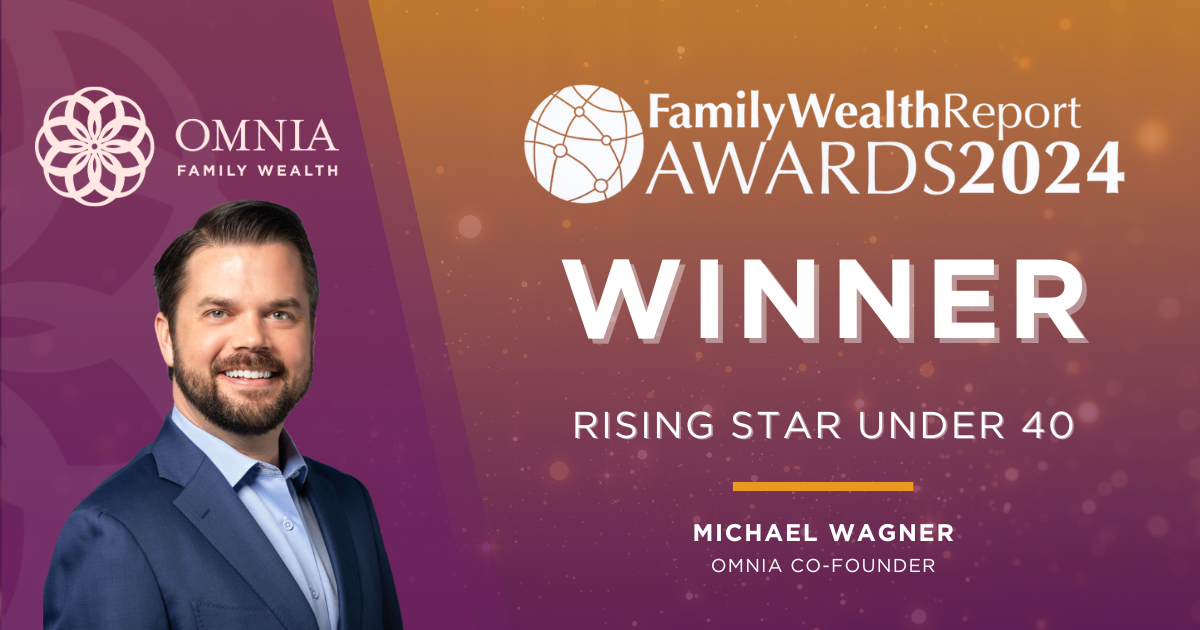 Michael Wagner Wins Rising Star Under 40 award at the 2024 Family Wealth Report Awards