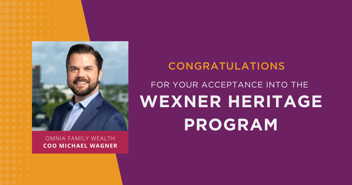 Michael Wagner Earns Acceptance into the Prestigious Wexner Heritage Program